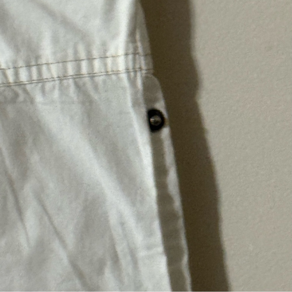 Gap Pants White Roll Up Cotton Lightweight Pockets Sz 8 NWOT - Picture 5 of 11